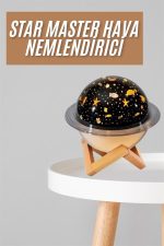 Hava Nemlendirici Led Işıklı Gece Lambası Yıldız Görünümlü Renk Değiştiren - Görsel 2