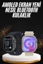 Uyku ve Sağlık Takibi Yapabilen GPS Uyumlu Plastik Kordonlu Akıllı Saat - Görsel 2