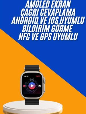 Akıllı Saat Çok Fonksiyonlu Unısex Sosyal Medya Girişli Bluetooth Bağlantılı