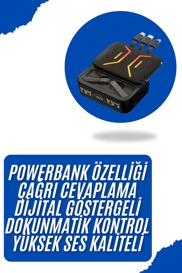 Compressed by jpeg-recompress Gaming Bluetooth Kulaklık Dahili Powerbank Kablolu Düşük Gecikmeli Bluetooth 5.2 - Görsel 1