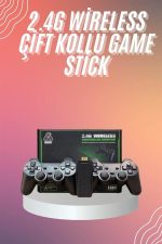 4k Game Stick Oyun Konsolu 2.4g Kablosuz Çift Kol Nostaljik Oyunlar - Görsel 2