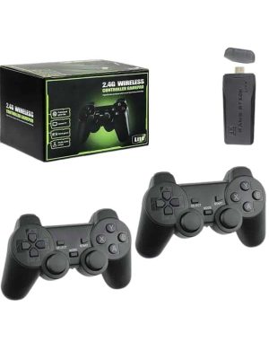 4k Game Stick Oyun Konsolu 2.4g Kablosuz Çift Kol Nostaljik Oyunlar