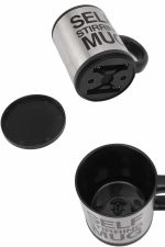 Sıcak Tutan Termos Bardak Kendi Kendini Karıştıran Mikser Kupa - Görsel 4