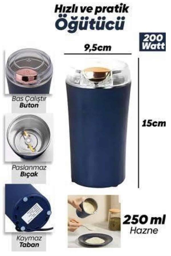 Compressed by jpeg-recompress Dayanıklı Paslanmaz Çelik Kolay Kullanım Kahve Ve Baharat Öğütücü - Görsel 4