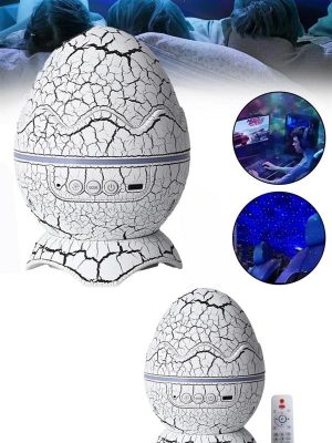 Yumurta Görünümlü Masa ve Gece Lambası Renk Değiştirebilen Projektör