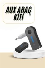 Bluetooth Araç Kiti Aux Çıkışlı  Telefon Müzik Alıcı Tüm Cihazlara Uyumlu - Görsel 2