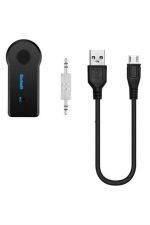 Bluetooth Araç Kiti Aux Çıkışlı  Telefon Müzik Alıcı Tüm Cihazlara Uyumlu - Görsel 3