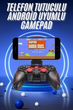 Joystik Gamepad Bluetooth Telefon Tutucu Oyun Kolu Telefon Android Uyumlu - Görsel 2