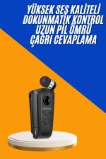 Mikrofonlu Makaralı Bluetooth Kulakiçi Kulaklık Android ve İOS Uyumlu - Görsel 2
