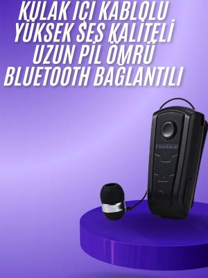 Makaralı Bluetooth Kulakiçi Yaka Kulaklığı Kablosuz Kulaklık