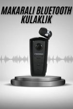 Makaralı Bluetooth Kulakiçi Yaka Kulaklığı Kablosuz Kulaklık - Görsel 2