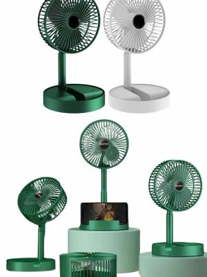 Katlanabilir Teleskopik Şarjlı Fan Masaüstü Soğutucu Vantilatör