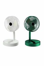 Katlanabilir Teleskopik Şarjlı Fan Masaüstü Soğutucu Vantilatör - Görsel 3