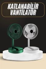 Katlanabilir Usb Şarjlı Masaüstü Soğutucu Mini Fan Telefon Tutucu - Görsel 2