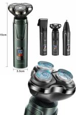 Yüksek Performanslı 3 Başlıklı Profesyonel Şarjlı Islak ve Kuru Kullanıma Uygun - Görsel 5