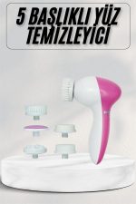 Cilt Temizleme ve Masaj Aleti 5 Başlıklı Akne ve Sivilce Önleyici - Görsel 2