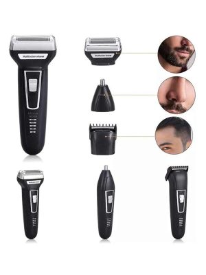 3'lü Set Saç Sakal Kesme Traş Makinesi Burun Kılı Alma Tıraş Makinesi