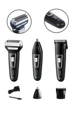 Tıraş Makinesi 3 Başlıklı T Başlıklı Hassas Ciltlere Özel Saç Sakal Vücut Kulak ve Burun - Görsel 5