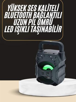 Bluetooth Hoparlör Android ve İOS Uyumlu Ses Bombası USB Girişli Taşınabilir