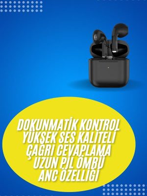En Çok Tercih Edilen Bluetooth Kulaklık Mikrofonlu Silikonsuz Dokunmatik Kontrol