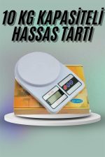 Mutfak Tartısı Dijital Göstergeli Hassas Tartı 10 Kg Kapasiteli - Görsel 2