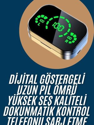 2025 Model Bluetooth Kulaklık Telefon Şarj Edebilen Çağrı Cevaplama Dijital Göstergeli