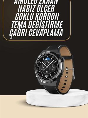 Çoklu Kordon Hediyeli Akıllı Saat Çağrı Cevaplama Müzik Dinleme Dokunmatik Ekran