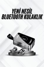 TWS Bluetooth Kulaklık Kablosuz Uzun Pil Ömrü Dijital Göstergeli Powerbank - Görsel 2