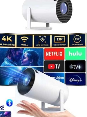 Taşınabilir Projeksiyon Ayaklı Projektör Android Uyumlu HDMI Girişli