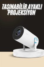 Ayaklı Projeksiyon Taşınabilir Mini Projektör Sinema Projektörü Android - Görsel 2