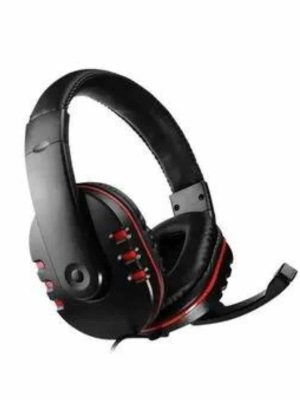 Oyuncu Kulaklığı Kulak Üstü Kablolu Stereo Mikrofonlu Yumuşak Kulak Yastığı