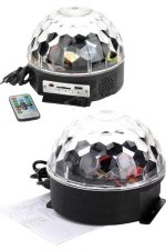 Küre Disko Topu Müzik Çalar Renkli Lazer Işıklı Bluetooth Disko Parti Işığı Kumandalı - Görsel 4