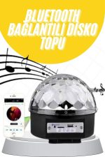 Disko Topu Renkli Işıklı Lazer Parti Bluetooth Bağlantılı Led Küre - Görsel 2