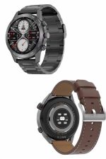 Erkeklere Özel Akıllı Saat Çelik Kordon Bluetooth Bağlantılı İOS ve Android Uyumlu - Görsel 4