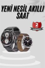 Akıllı Saat Çelik Kordon Çağrı Cevaplama Amoled Ekran Titreşimli Uyku ve Sağlık Takibi - Görsel 2