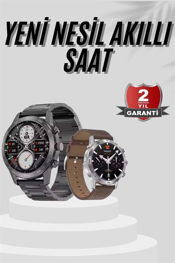 Compressed by jpeg-recompress Akıllı Saat Çelik Kordon Çağrı Cevaplama Amoled Ekran Titreşimli Uyku ve Sağlık Takibi - Görsel 2