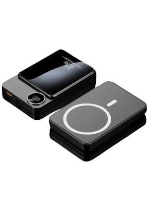 Magsafe Powerbank 10.000 mAh 22.5 Watt Hızlı Şarj Göstergeli Kablosuz Taşınabilir Şarj