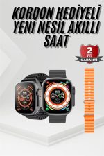 Akıllı Saat Sağlık Takibi Kalp Atışı Adımsayar Ultra Yeni Nesil nefes Egzersizi - Görsel 2