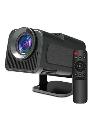 Android Projeksiyon Siyah Taşınabilir Sinema Projektörü 4k 1080p Ev Sineması Bluetooth