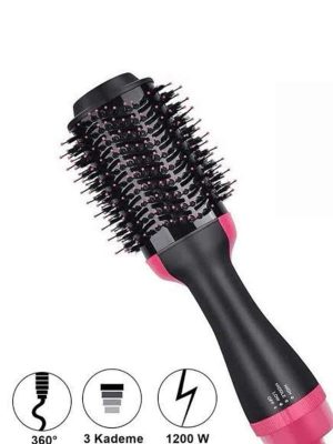 Saç Şekillendirici Ve Saç Düzleştirici Fön Tarağı Tarak Fırça 1200w Saç Kurutma