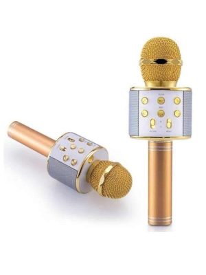 Karaoke Mikrofon Dahili Hoparlörlü Sd-usb-aux Girişli Bluetooth Hoparlör