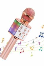 Karaoke Mikrofon Bluetooth Bağlantılı Aux Girişli Uzun Pil Ömrü Yüksek Ses Kaliteli - Görsel 3
