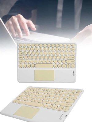Android ve İOS Uyumlu Bluetooth Klavye Touchpad Slim Kablosuz Wifi Q Klavye