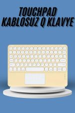 Touchpad Tüm Cihazlara Uyumlu Bluetooth Klavye Touchpad Slim Kablosuz Wifi Q Klavye - Görsel 2