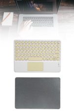 Touchpad Tüm Cihazlara Uyumlu Bluetooth Klavye Touchpad Slim Kablosuz Wifi Q Klavye - Görsel 3