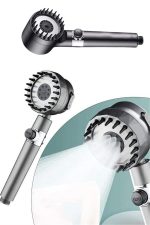 Duş Başlığı Yüksek Basınçlı Masaj Taraklı 3 Kademeli - Görsel 4