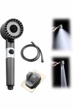 Duş Başlığı Yüksek Basınçlı Masaj Taraklı 3 Kademeli - Görsel 3