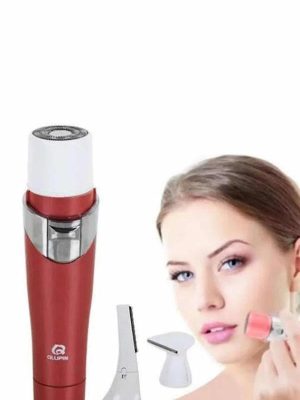 3 Başlıklı Yüz Kaş Epilasyon Aleti Değiştirilebilir Başlık Hassas Ciltlere Uygun