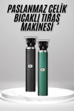 Tıraş Makinesi Profesyonel Paslanmaz Çelik T-bıçak Saç Sakal Ense Vücut - Görsel 2