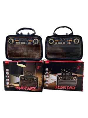 Eskitme Nostalji Tasarımlı Bluetoothlu Nostalji Radyo Ahşap Nostaljik Görünümlü